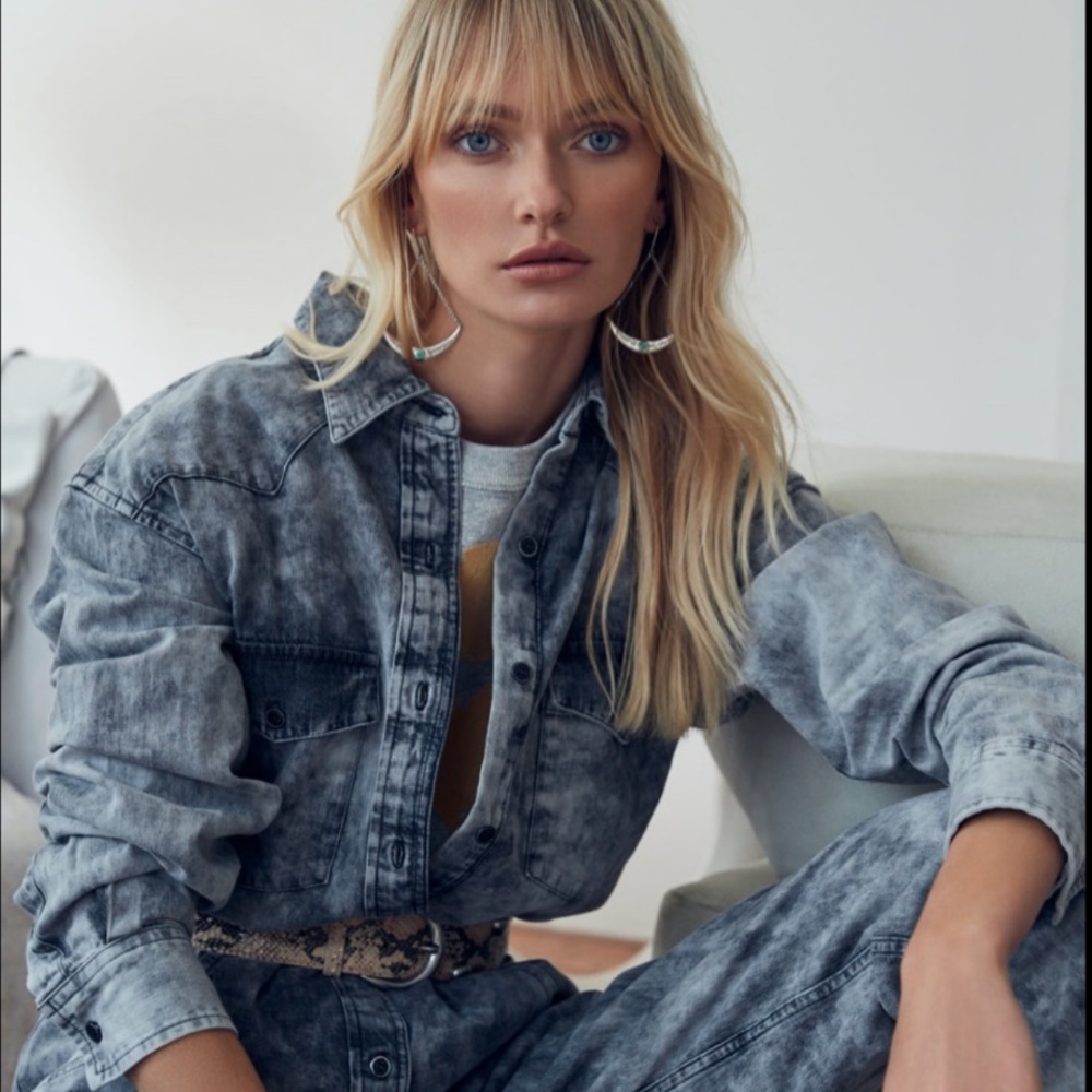 Isabel Marant Etoile Idesia Denim Jumpsuit - Picture 7 of 8